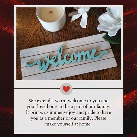 A warm welcome .